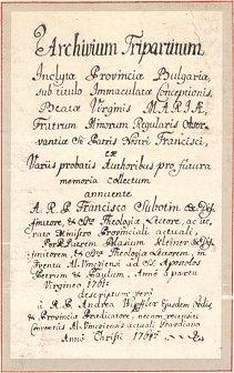 История на България  от Блазиус Клайнер,  съставена в 1761 г.